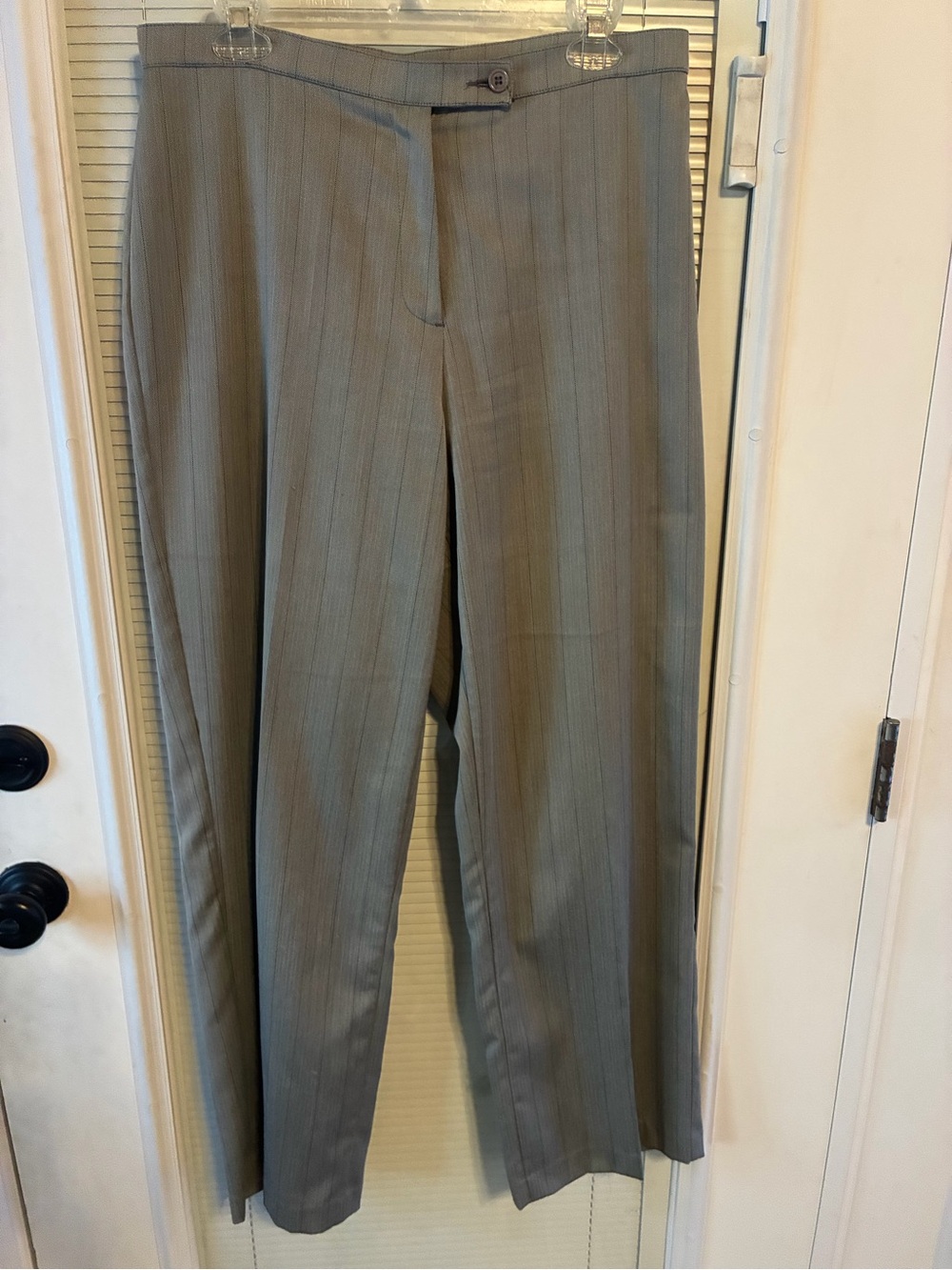 Kim Rogers Gray Pinstripe Trousers